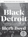 Cover image for Black Detroit